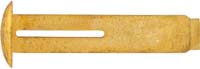 Wedge Key, slotted for capture pin, wax cast brass